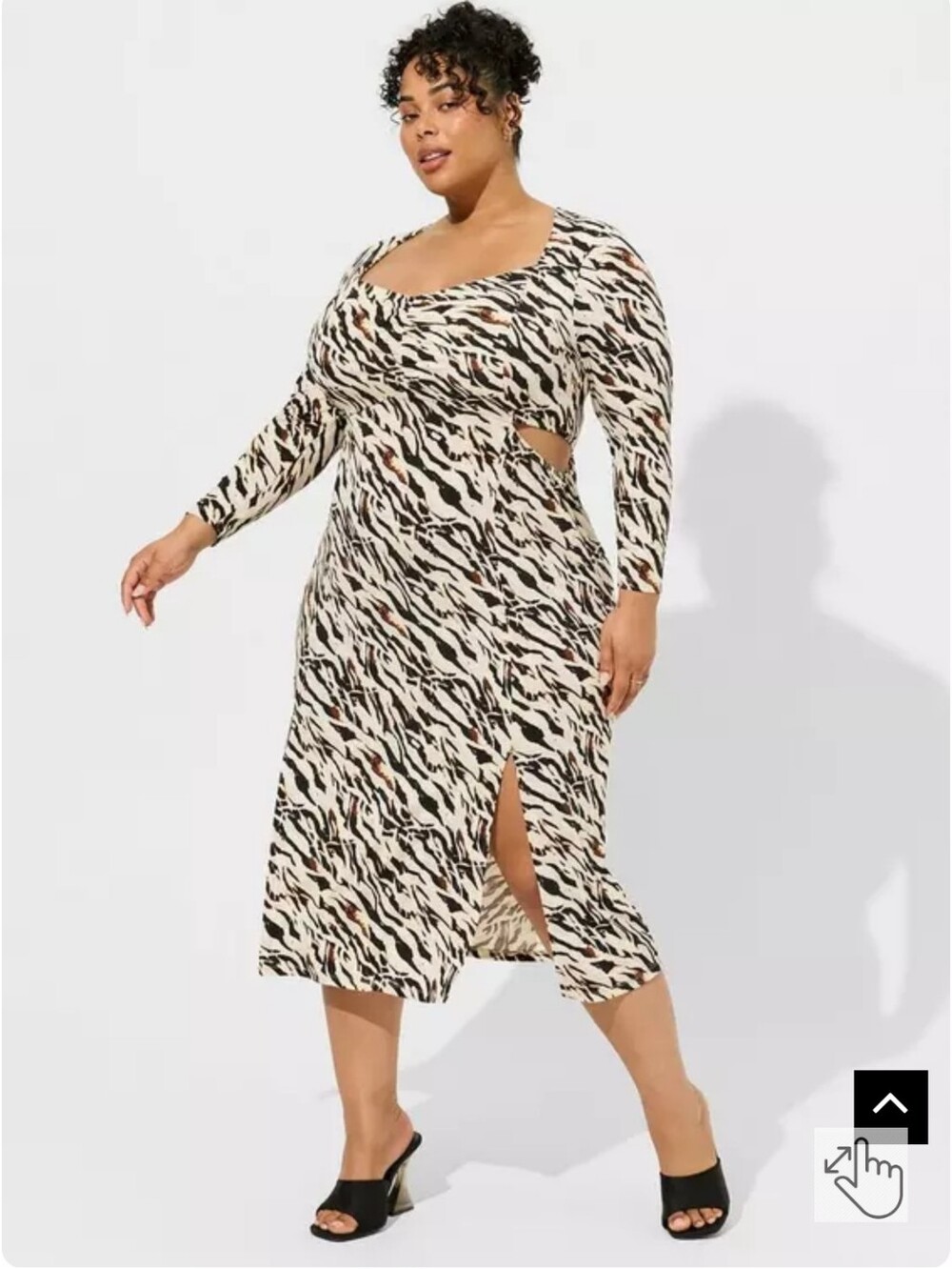 4x [torrid] Zebra Print Cutout Dress -Sexy, Lef Slit!